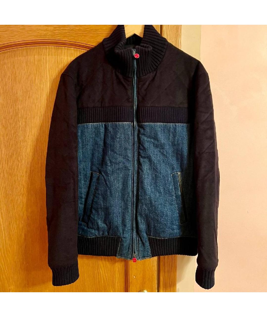 KITON Темно-синяя кашемировая куртка, фото 8