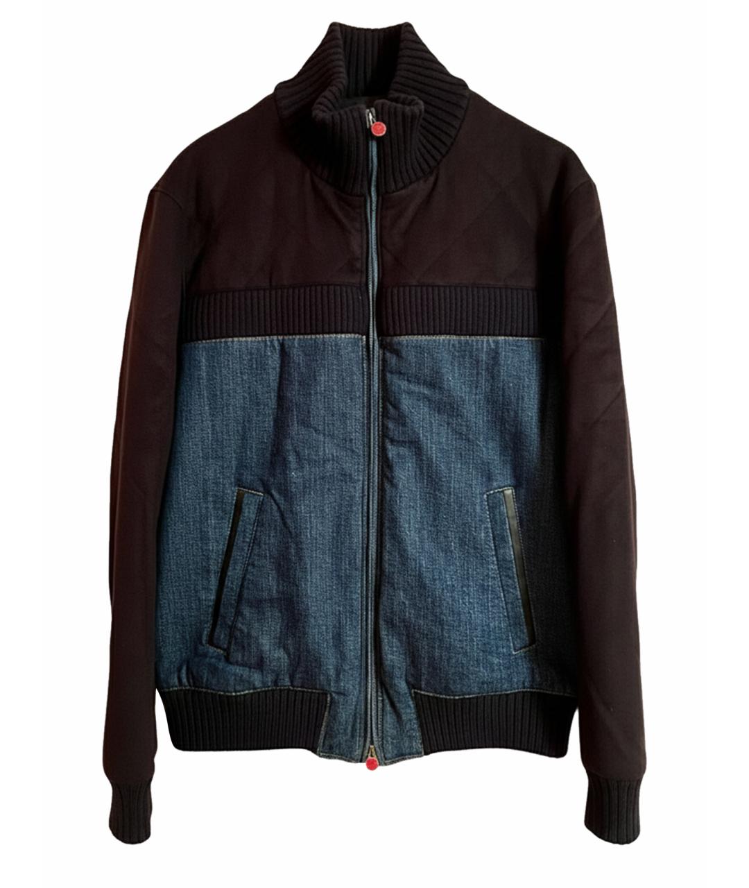 KITON Темно-синяя кашемировая куртка, фото 1