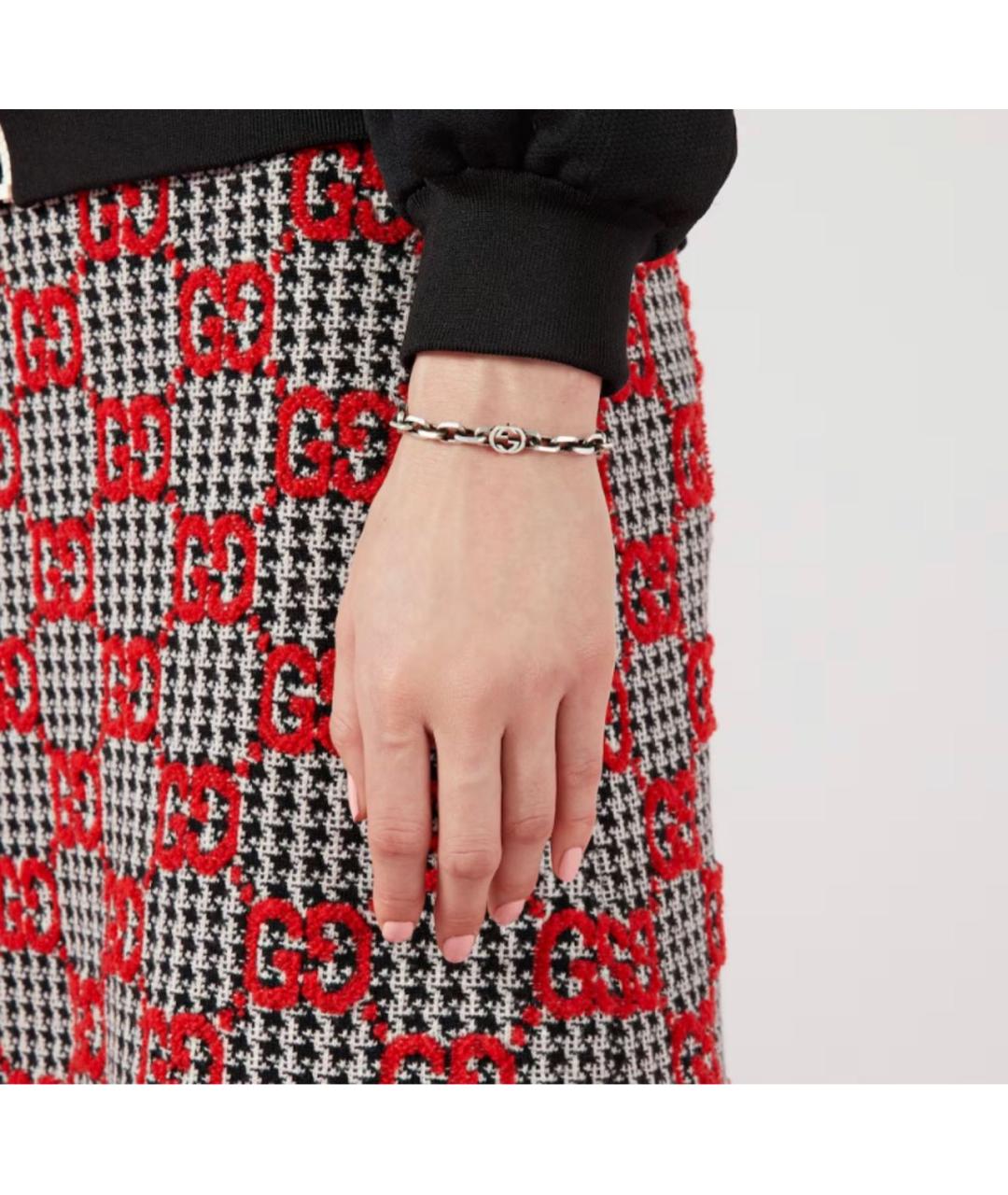 GUCCI Серебрянный серебряный браслет, фото 4