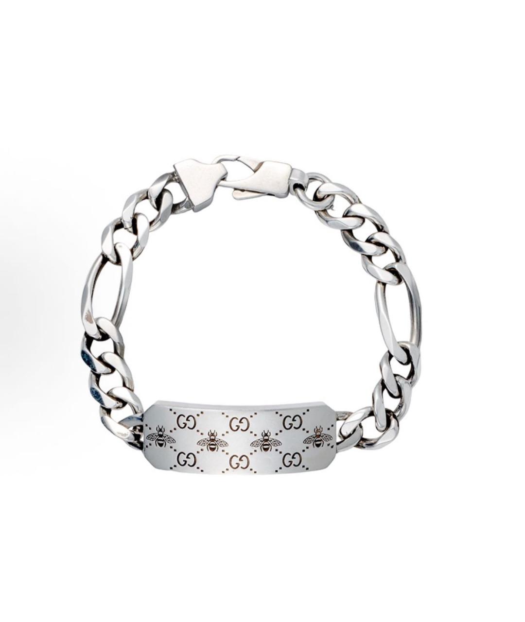 GUCCI Серебрянный серебряный браслет, фото 5