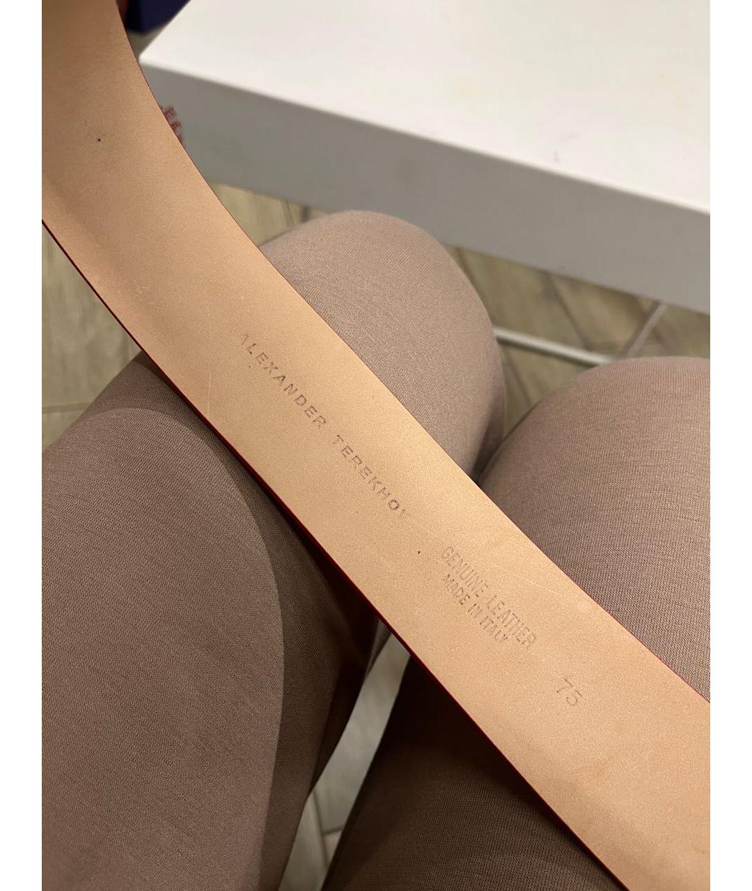 ALEXANDER TEREKHOV Красный кожаный ремень, фото 5