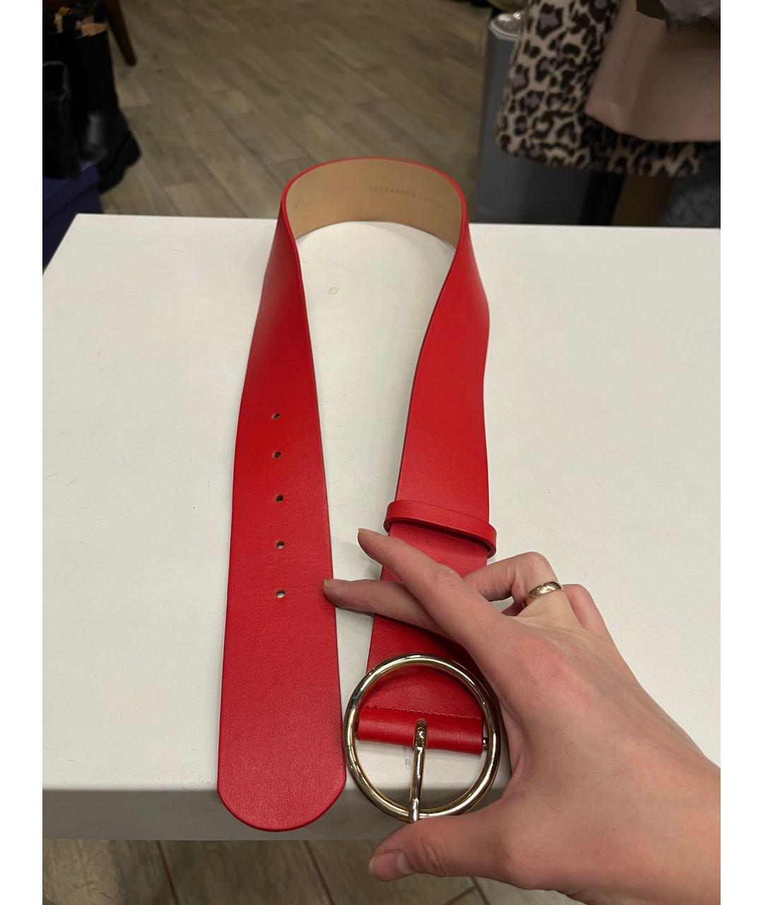 ALEXANDER TEREKHOV Красный кожаный ремень, фото 4