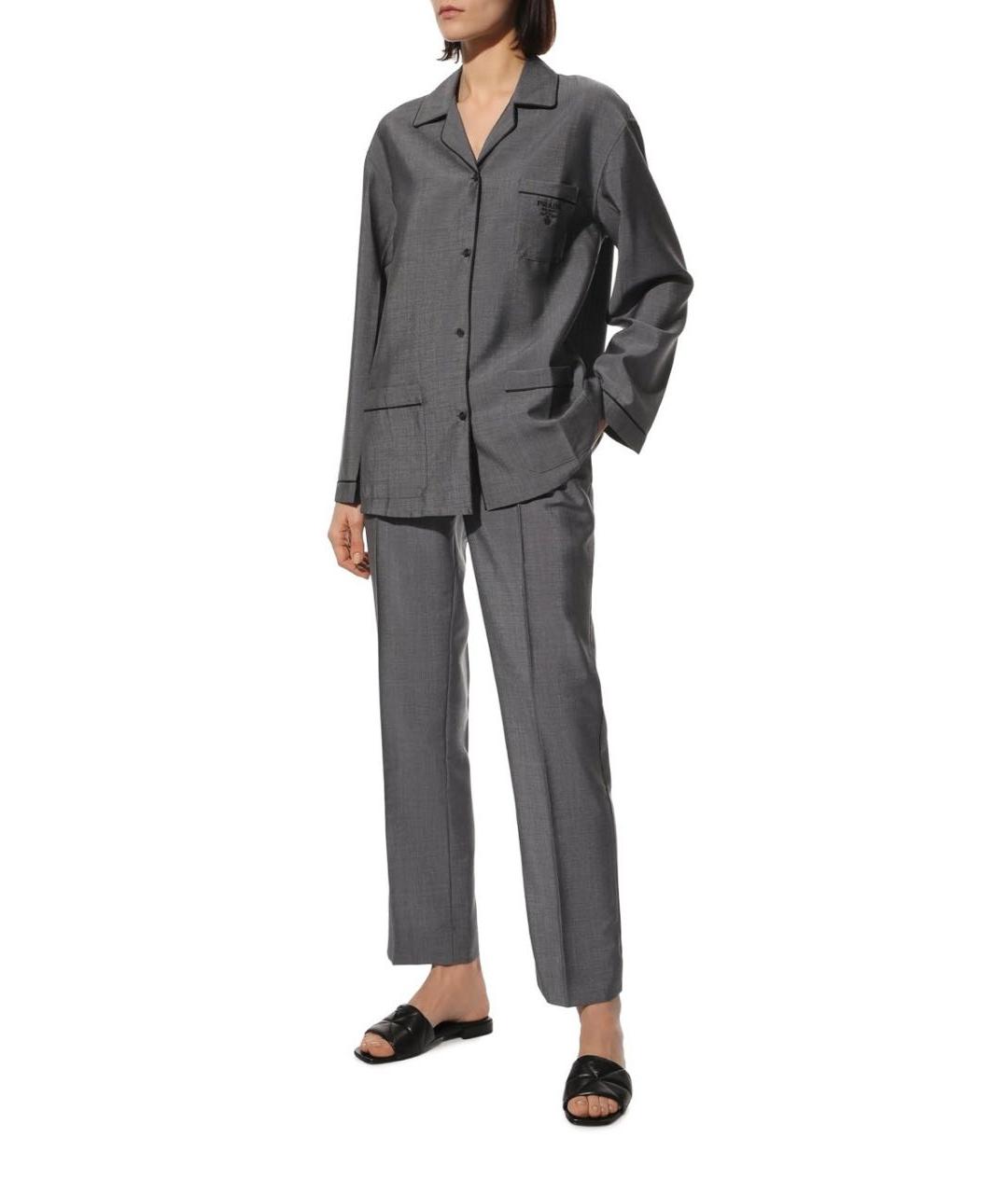 PRADA Черные кожаные шлепанцы, фото 5