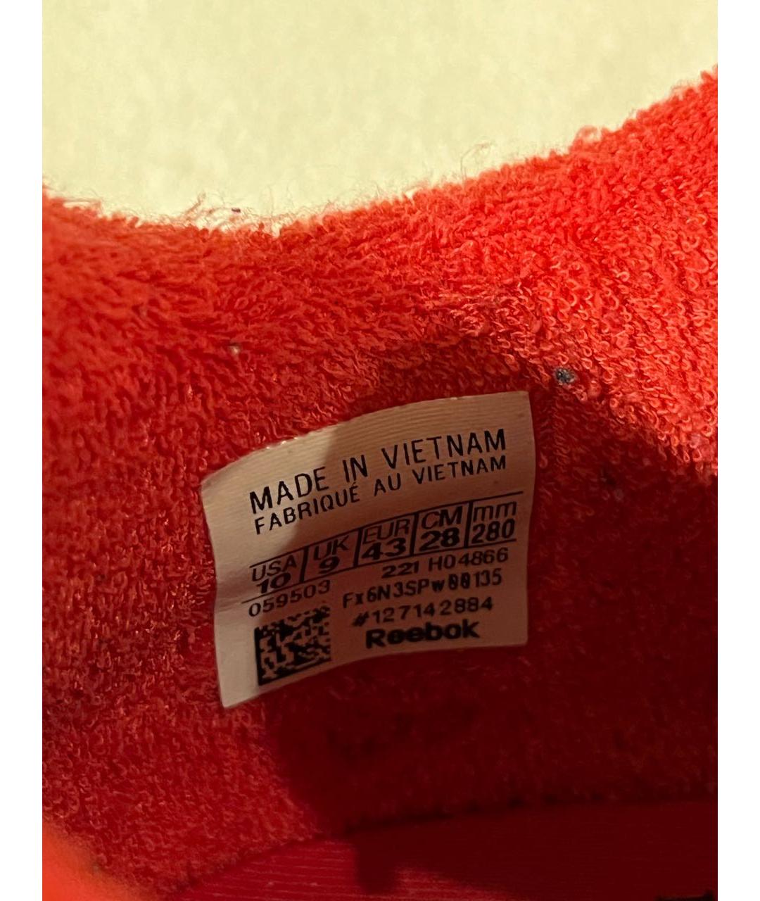 MAISON MARGIELA Красные кожаные низкие кроссовки / кеды, фото 5