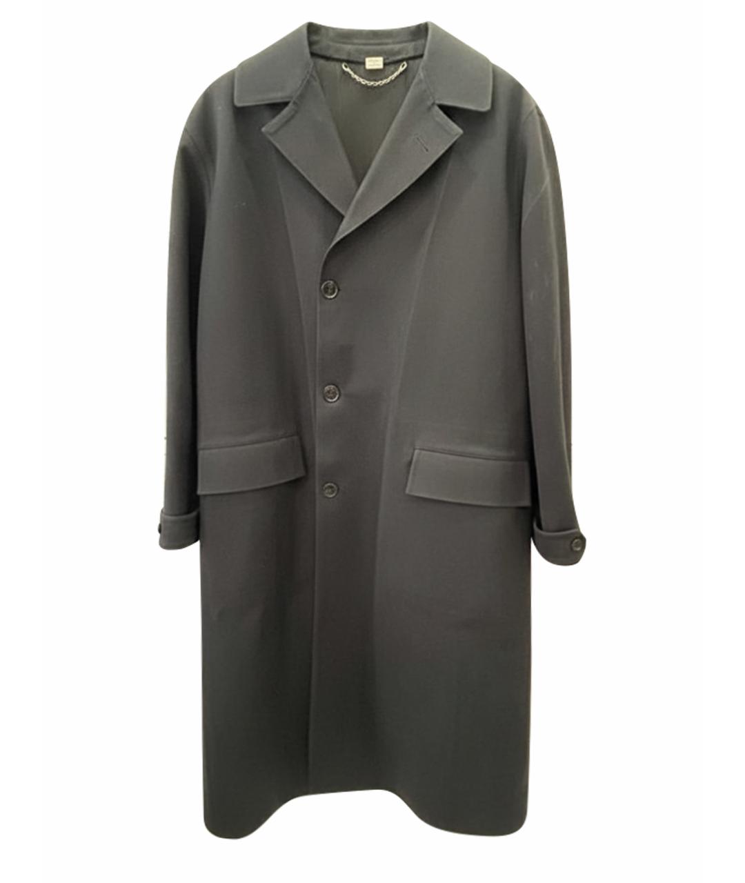 GUCCI Черный шерстяной тренч/плащ, фото 1