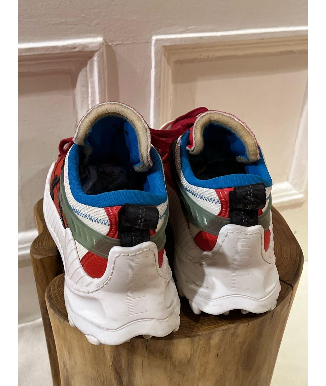 OFF-WHITE Красные низкие кроссовки / кеды, фото 4