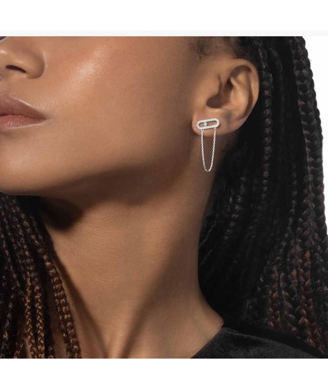 MESSIKA Золотые серьги из белого золота, фото 3