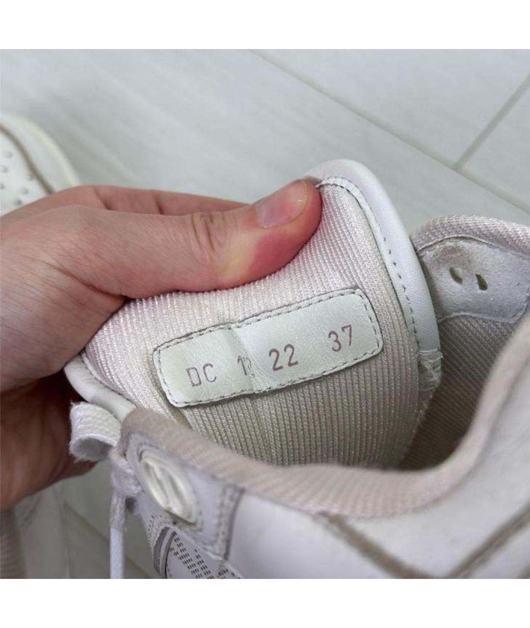 CHRISTIAN DIOR Белые кожаные кроссовки, фото 4