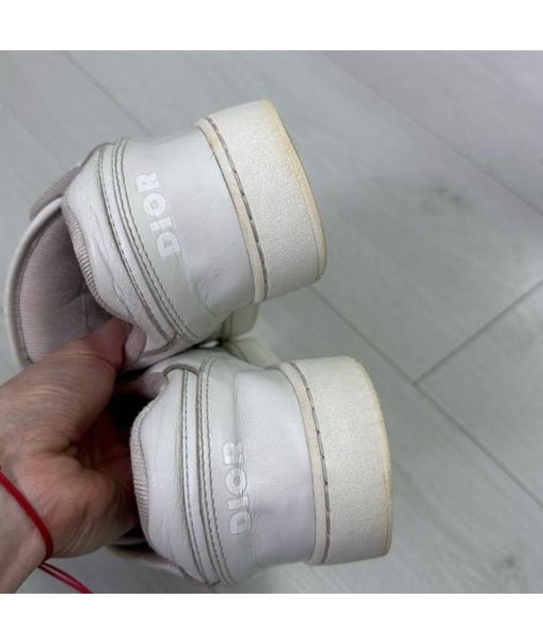 CHRISTIAN DIOR Белые кожаные кроссовки, фото 5