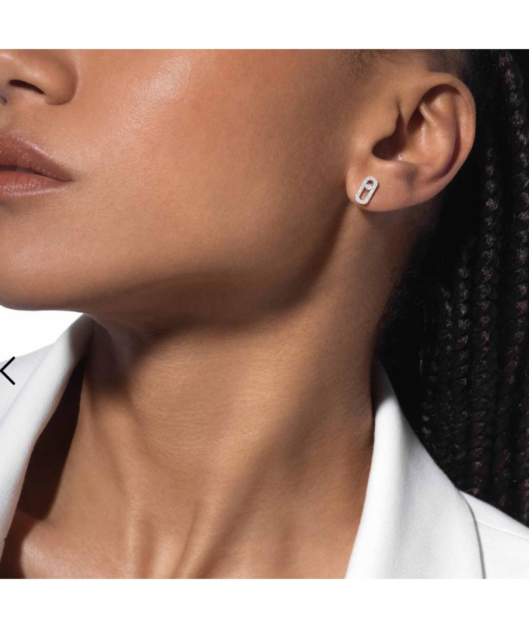 MESSIKA Серебряные серьги из белого золота, фото 3