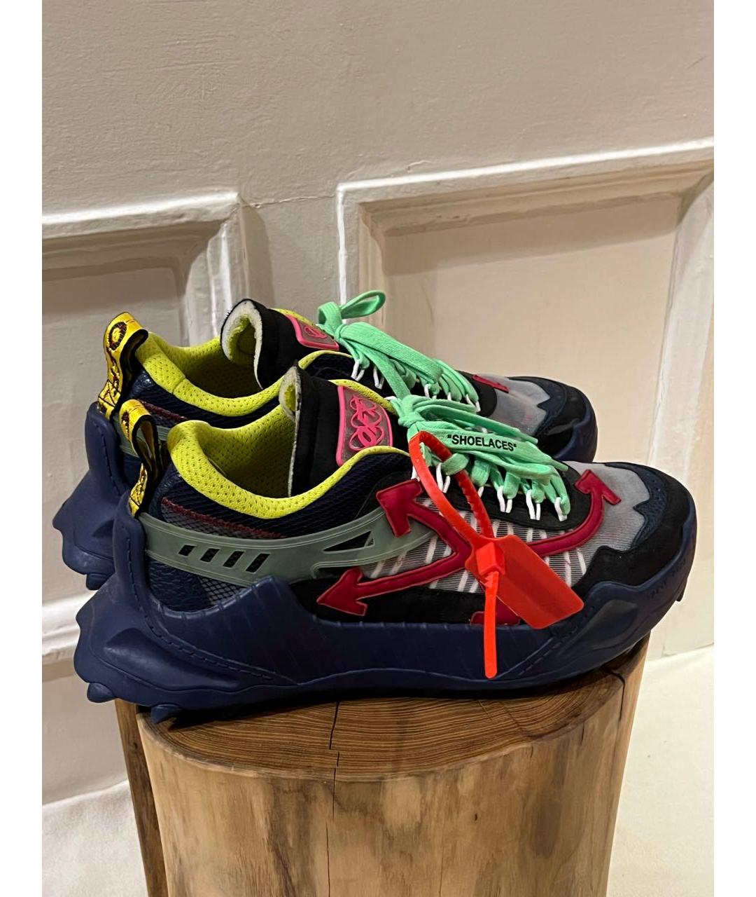 OFF-WHITE Черные низкие кроссовки / кеды, фото 3