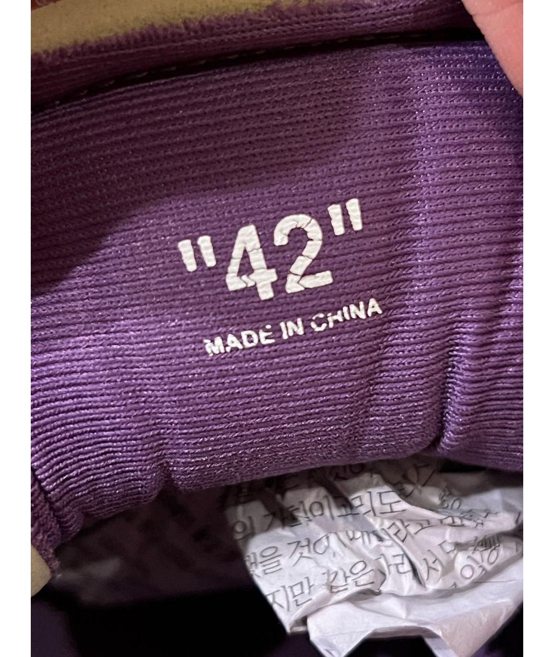 OFF-WHITE Фиолетовые низкие кроссовки / кеды, фото 5