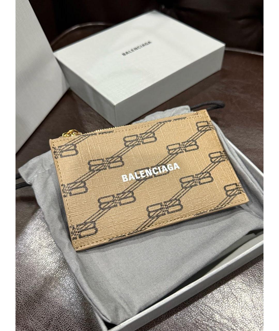 BALENCIAGA Бежевый кардхолдер, фото 2