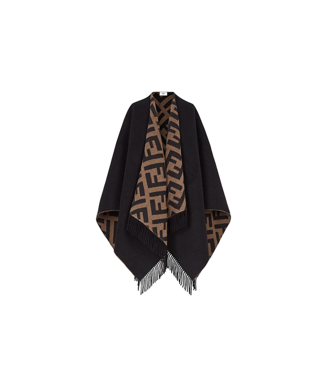 FENDI Коричневый платок, фото 1