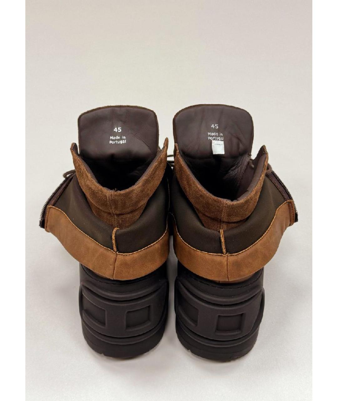 DIESEL Коричневые высокие ботинки, фото 5