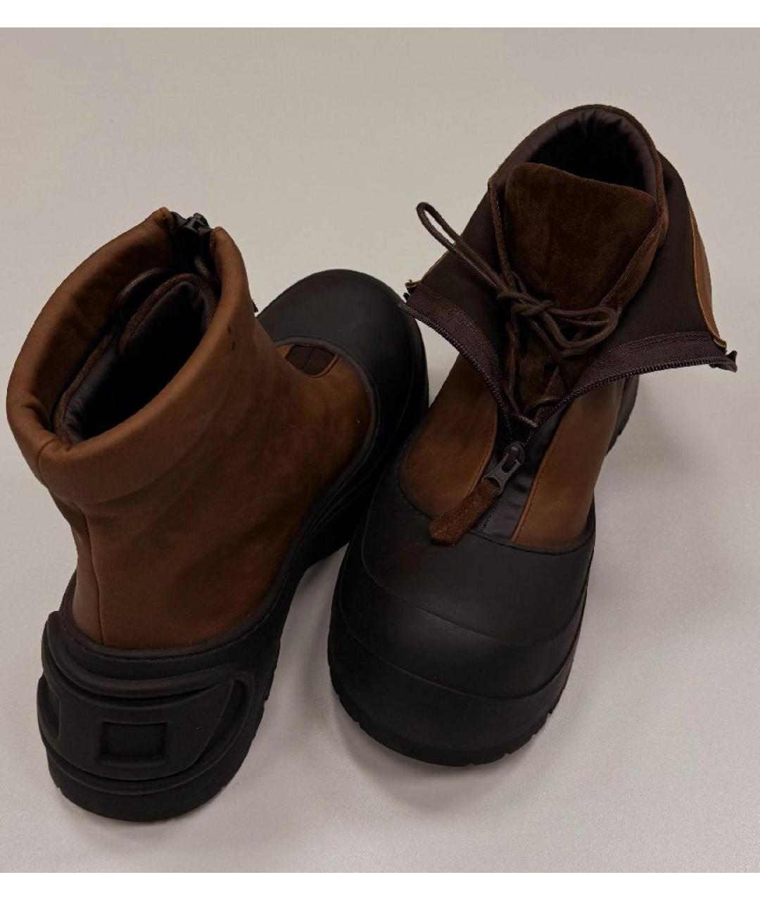 DIESEL Коричневые высокие ботинки, фото 3