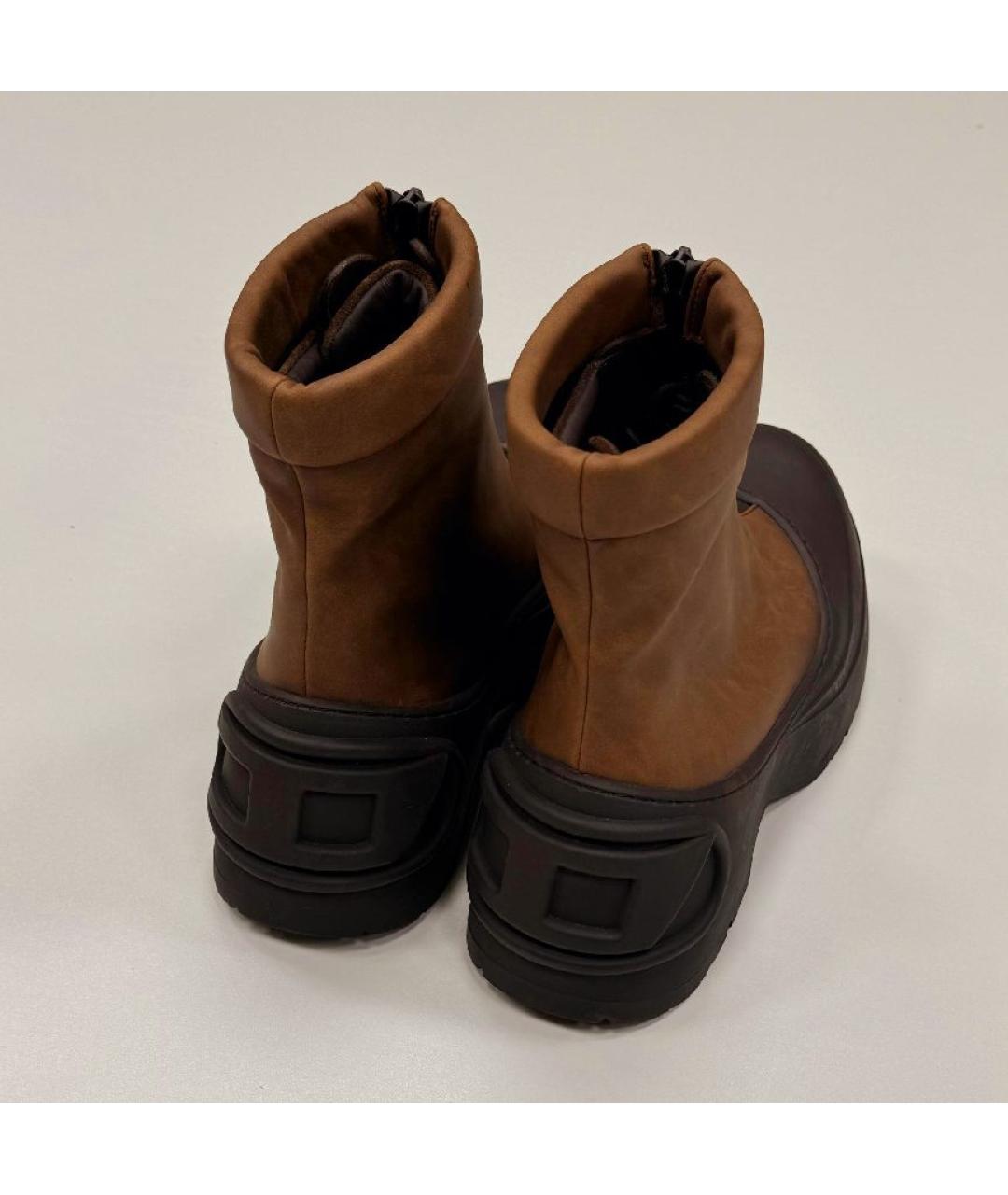 DIESEL Коричневые высокие ботинки, фото 4
