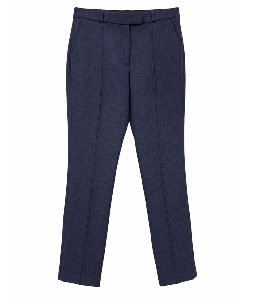 THE ROW Синие шерстяные брюки узкие, фото 1