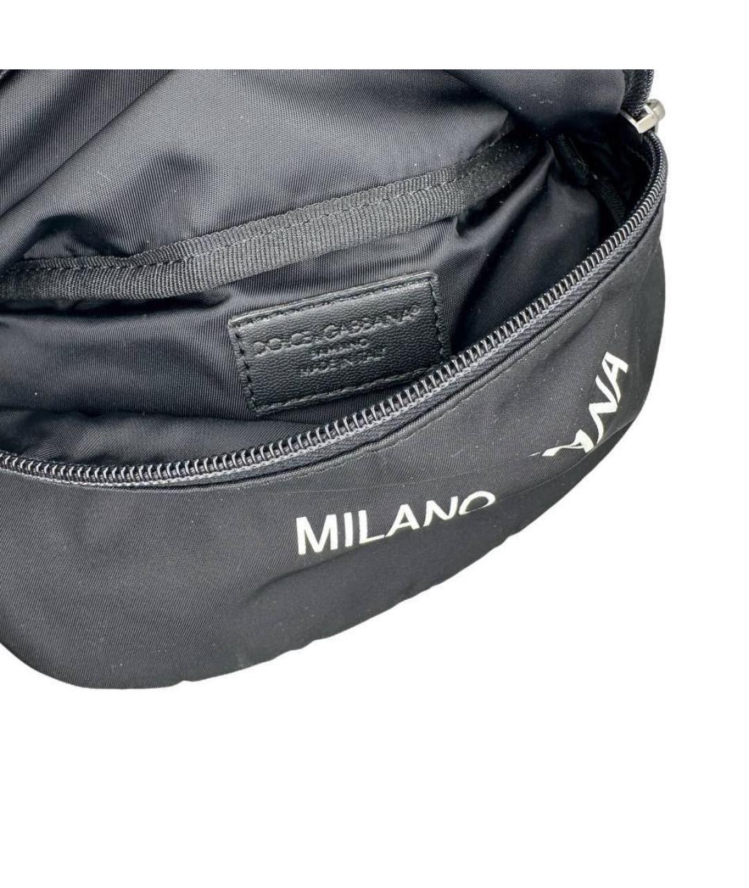 DOLCE&GABBANA Черная поясная сумка, фото 2