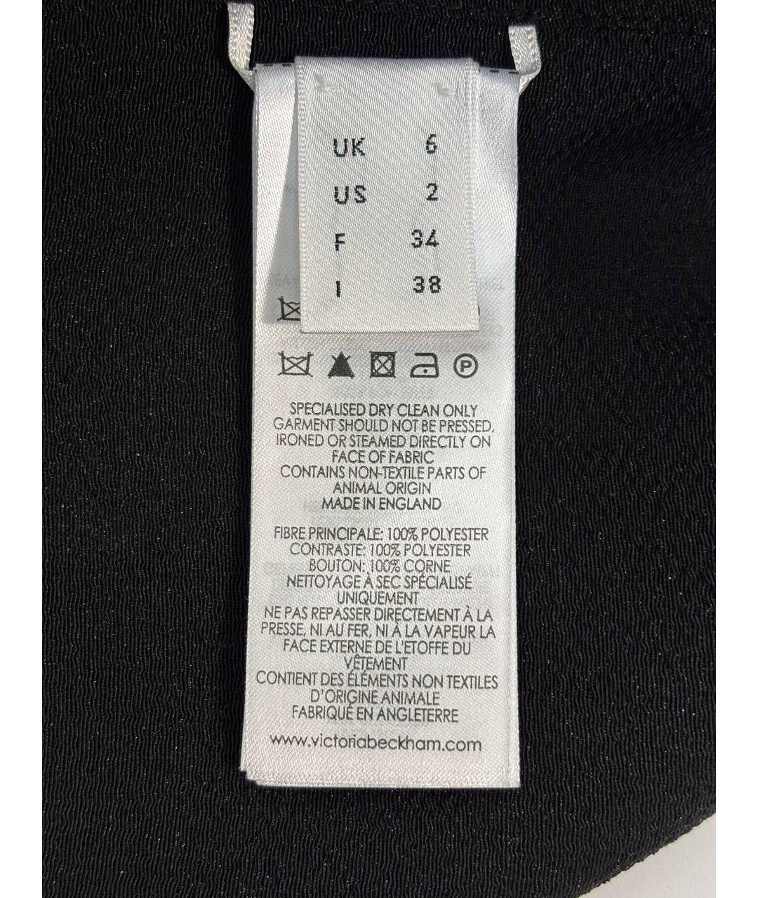 VICTORIA BECKHAM Черный жакет/пиджак, фото 4