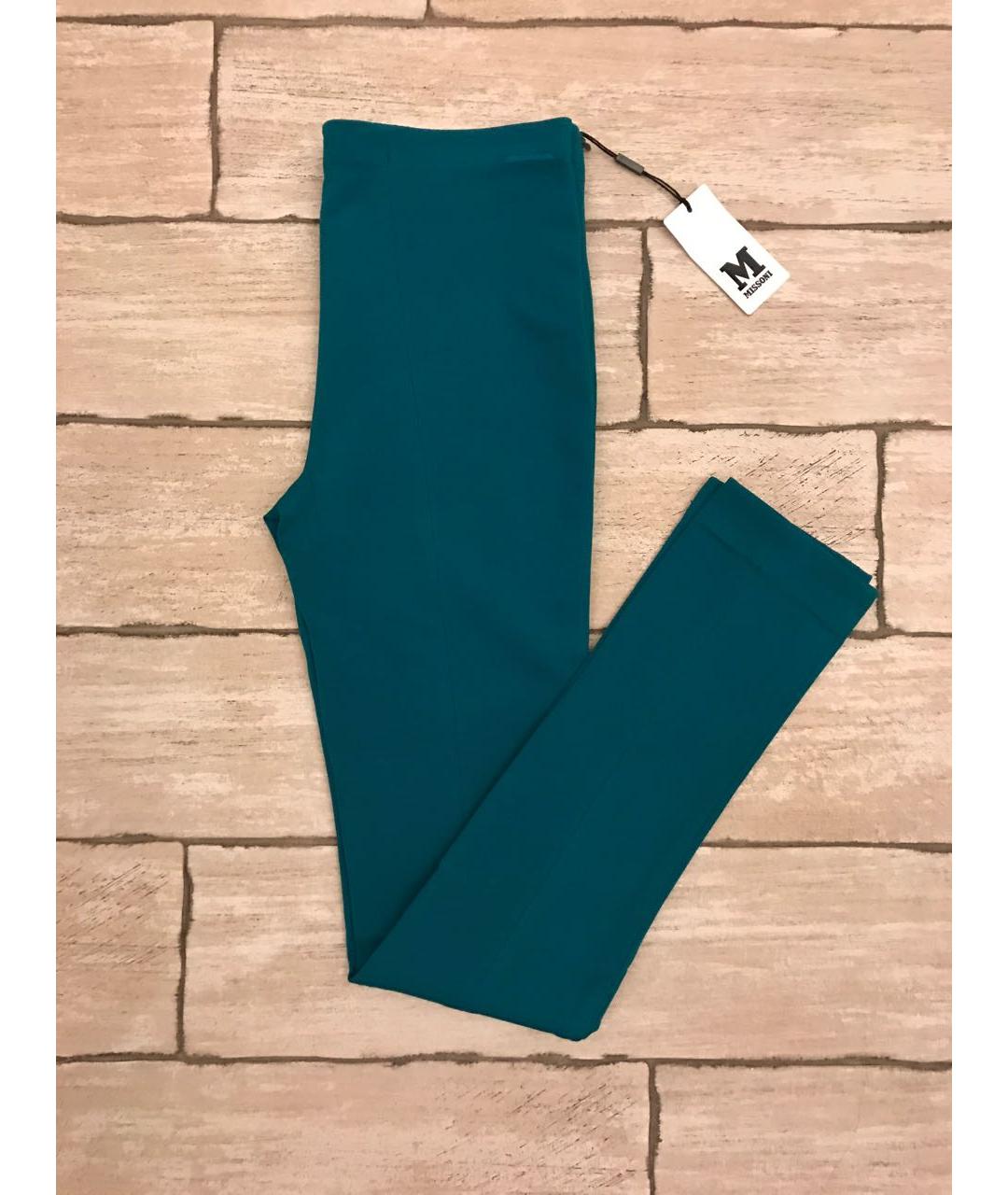 MISSONI Бирюзовые вискозные леггинсы и велосипедки, фото 4