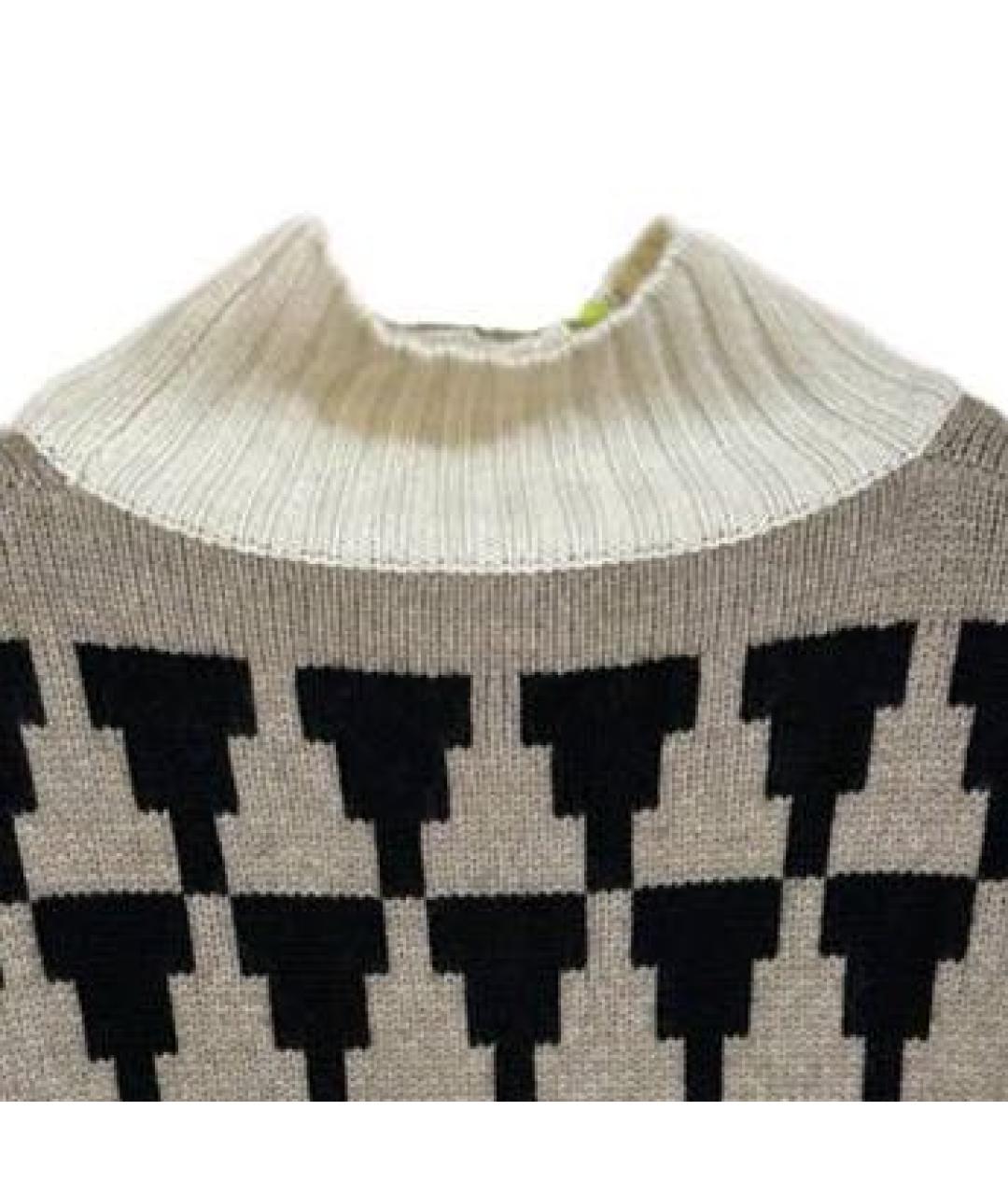 MAX MARA Бежевое шерстяное платье, фото 3