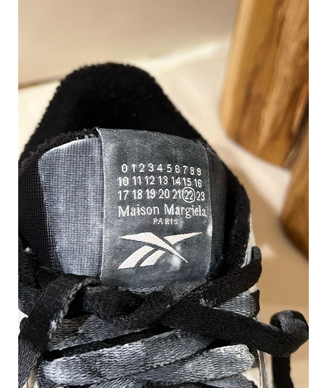 MAISON MARGIELA Белые кожаные низкие кроссовки / кеды, фото 5