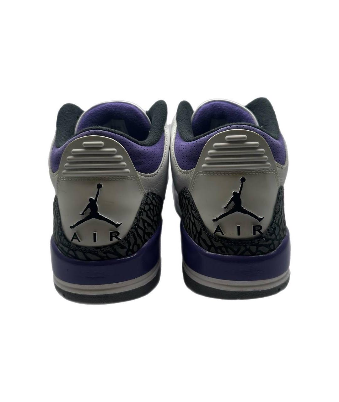 JORDAN Белые высокие кроссовки / кеды из искусственной кожи, фото 4