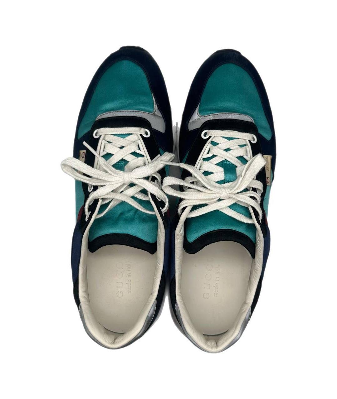 GUCCI Синие низкие кроссовки / кеды, фото 3