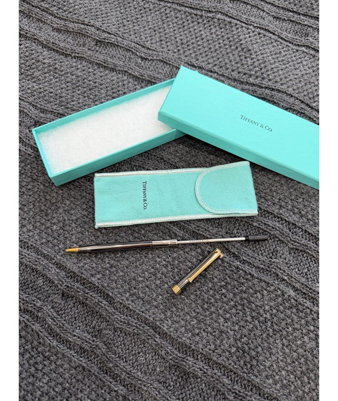TIFFANY&CO Золотая металлическая шариковая ручка, фото 5