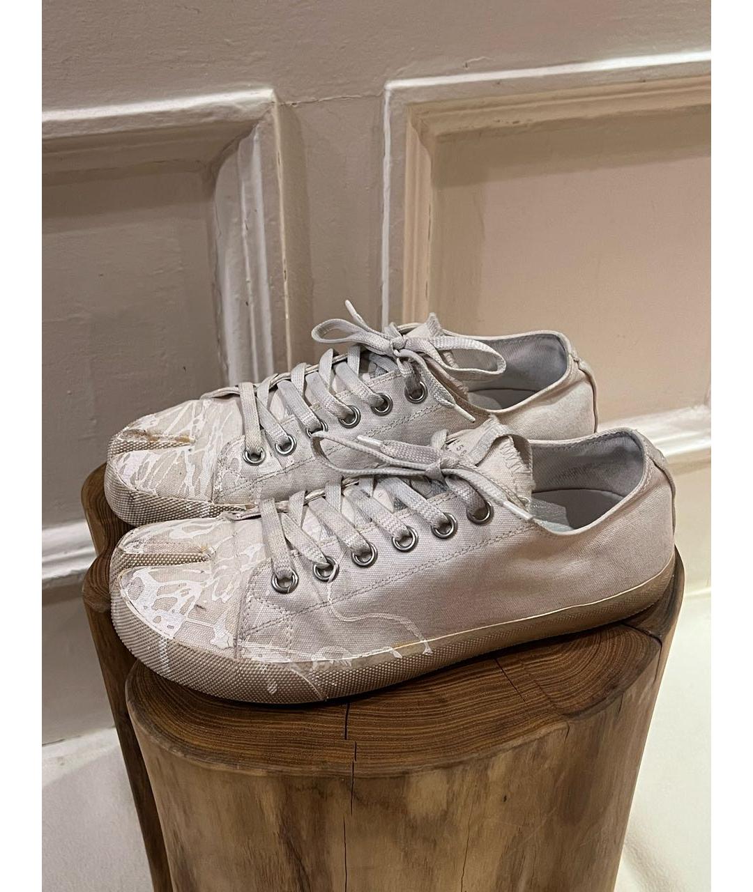 MAISON MARGIELA Белые текстильные кеды, фото 6