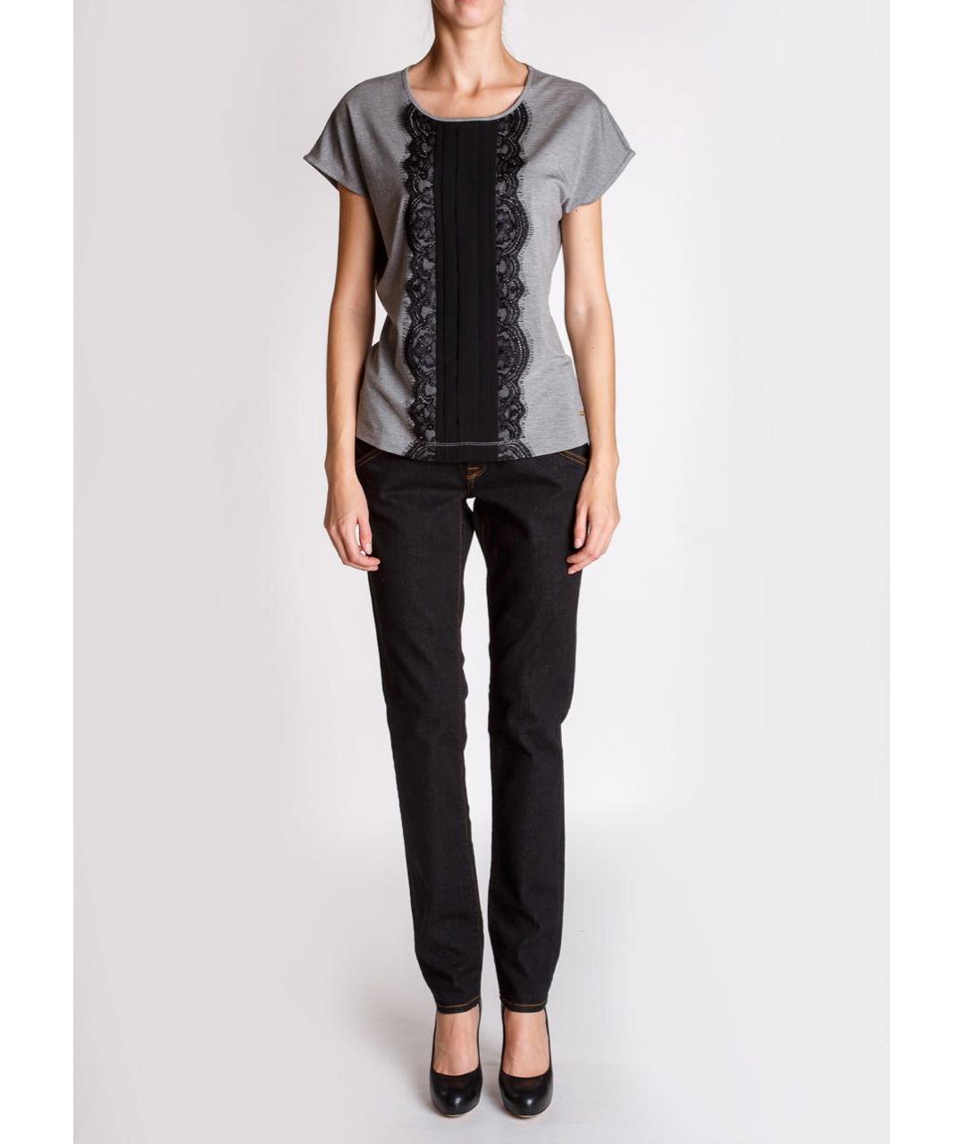 MISSONI Черные хлопко-эластановые джинсы слим, фото 5