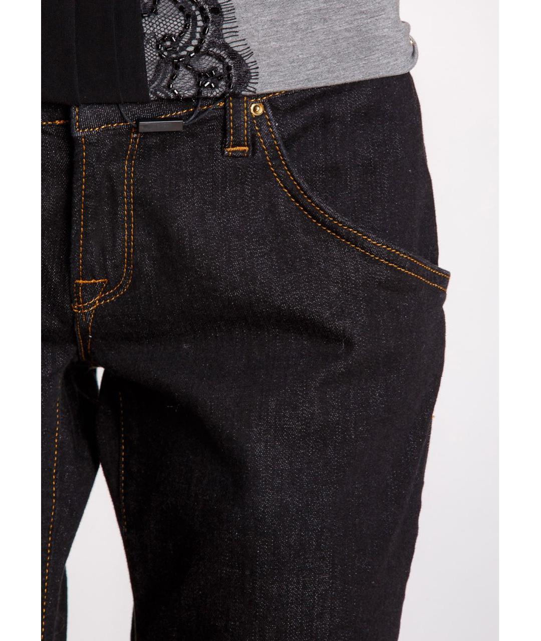 MISSONI Черные хлопко-эластановые джинсы слим, фото 4