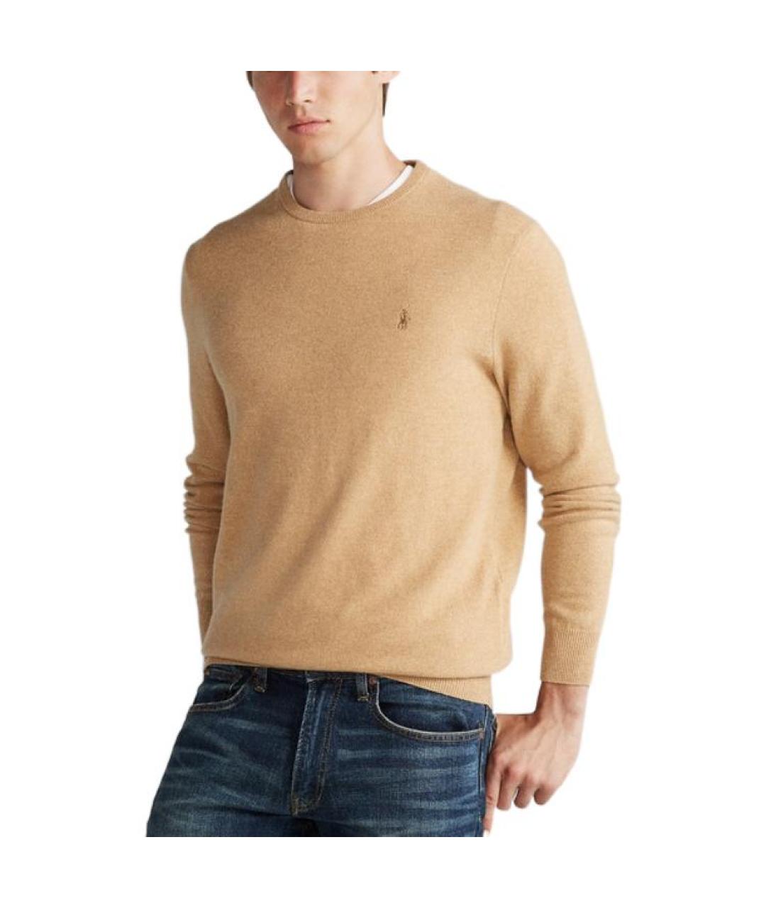 POLO RALPH LAUREN Коричневый джемпер / свитер, фото 2