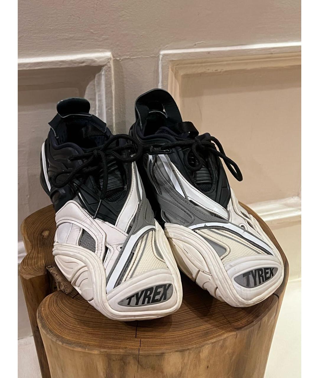 BALENCIAGA Мульти кожаные низкие кроссовки / кеды, фото 2