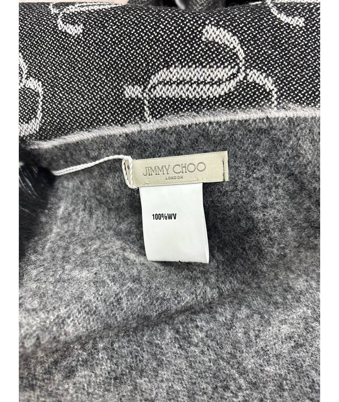 JIMMY CHOO Мульти шерстяной шарф, фото 3