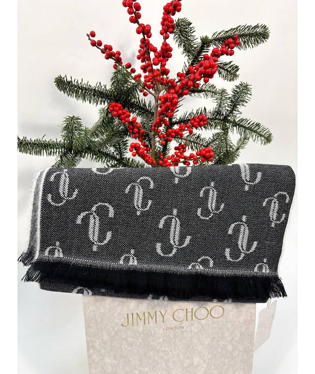 JIMMY CHOO Мульти шерстяной шарф, фото 8