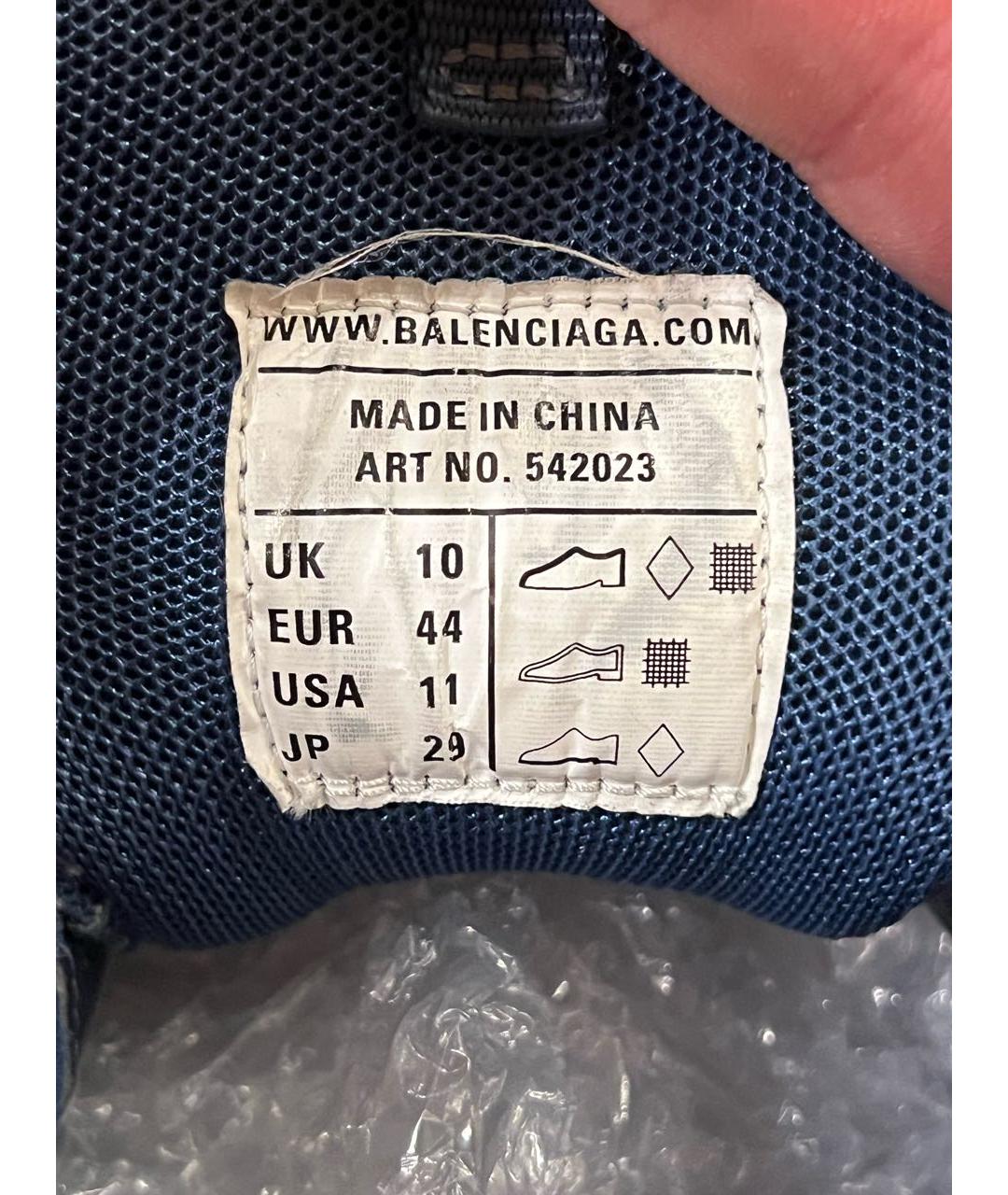 BALENCIAGA Белые кожаные низкие кроссовки / кеды, фото 6