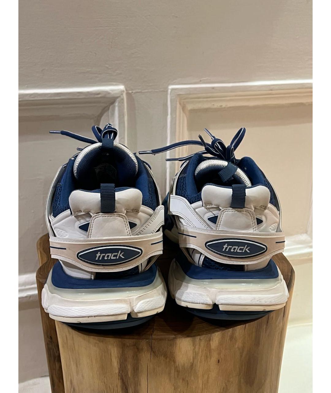 BALENCIAGA Белые кожаные низкие кроссовки / кеды, фото 4