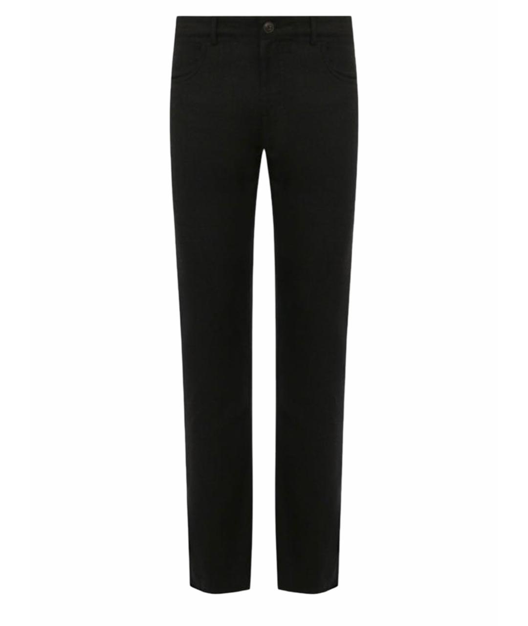 CANALI Серые шерстяные повседневные брюки, фото 1