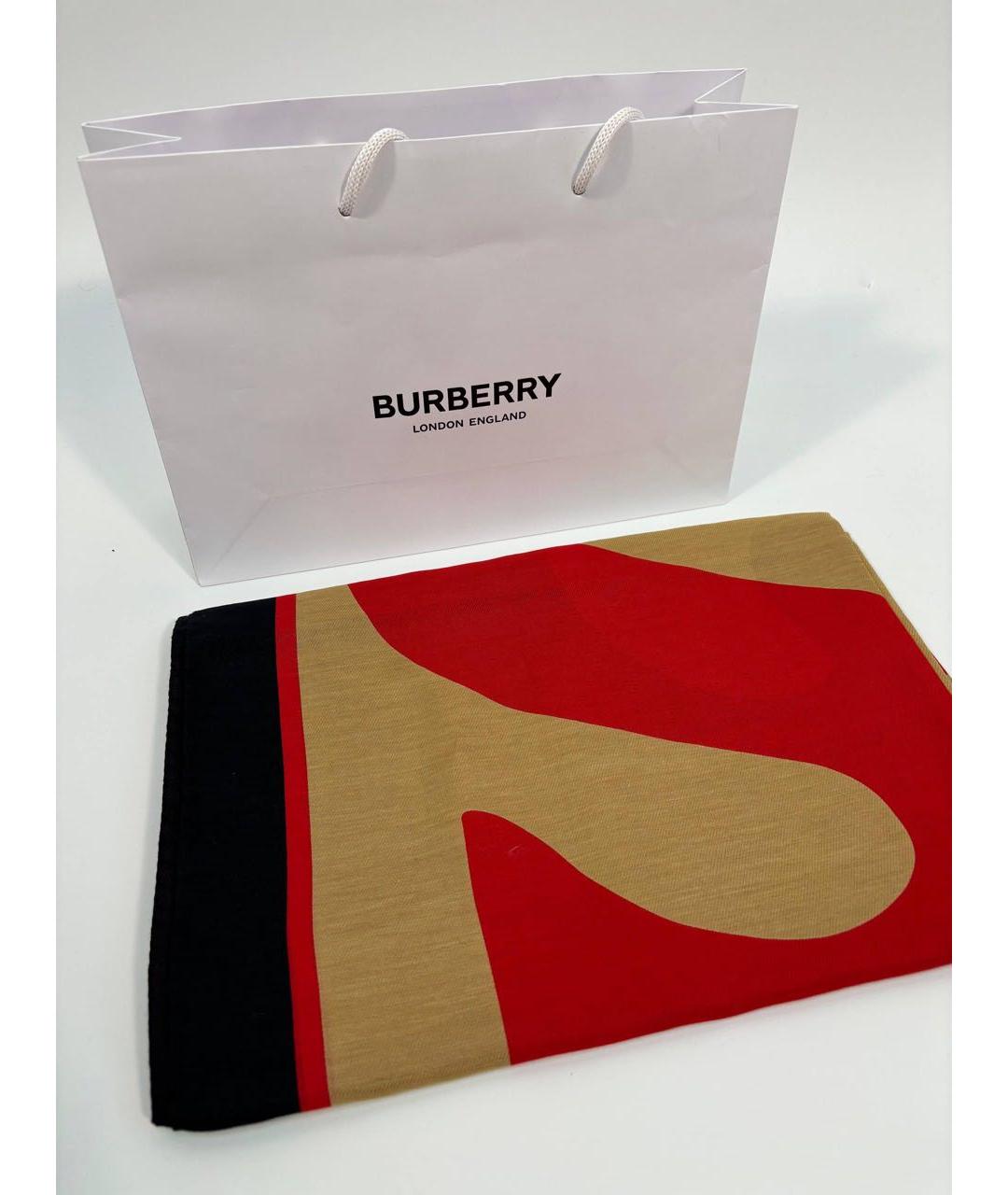 BURBERRY Мульти шерстяной платок, фото 7