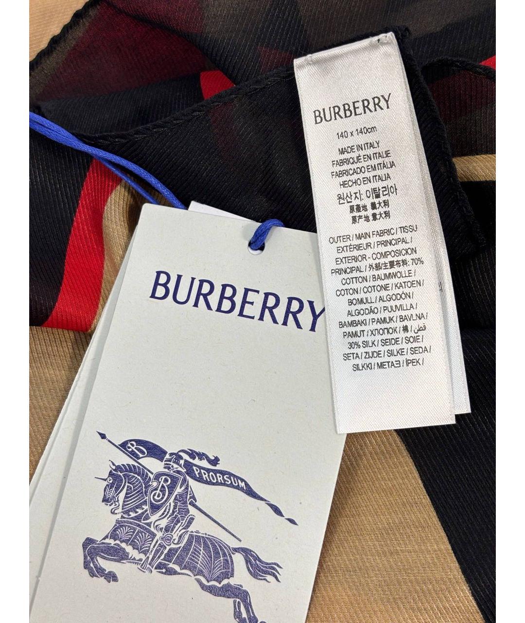 BURBERRY Мульти шерстяной платок, фото 4