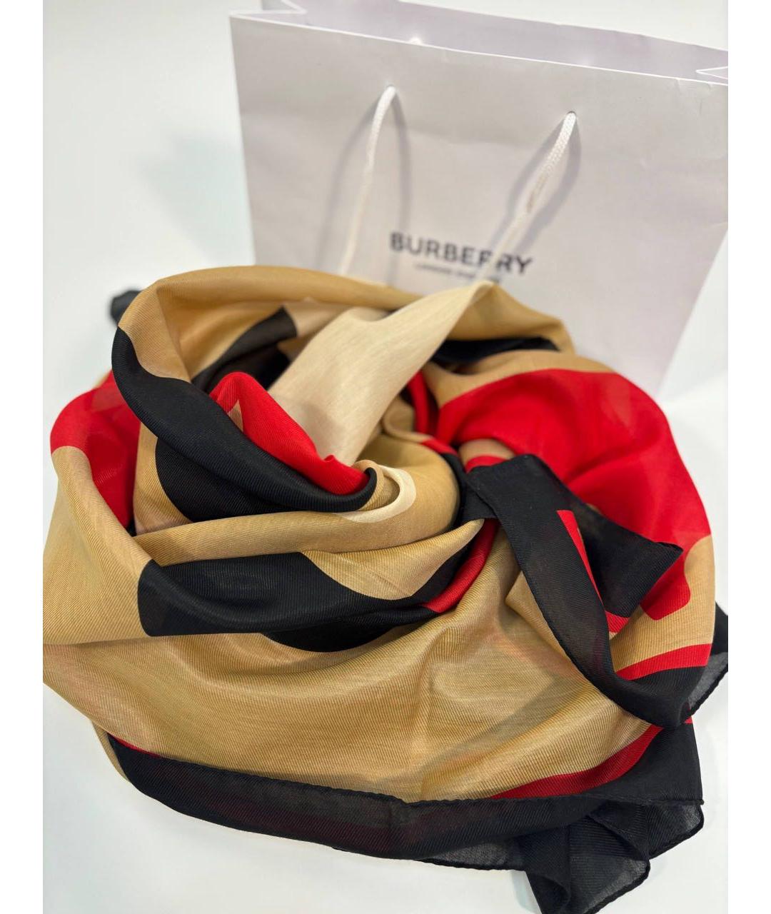 BURBERRY Мульти шерстяной платок, фото 5