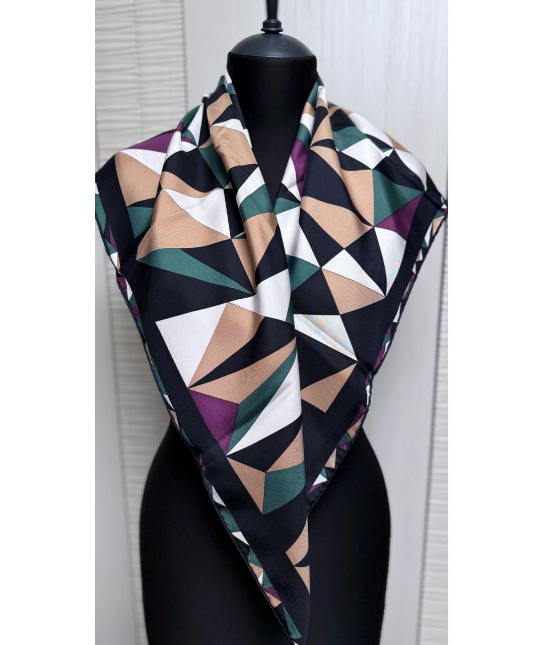 CARTIER Мульти шелковый платок, фото 6