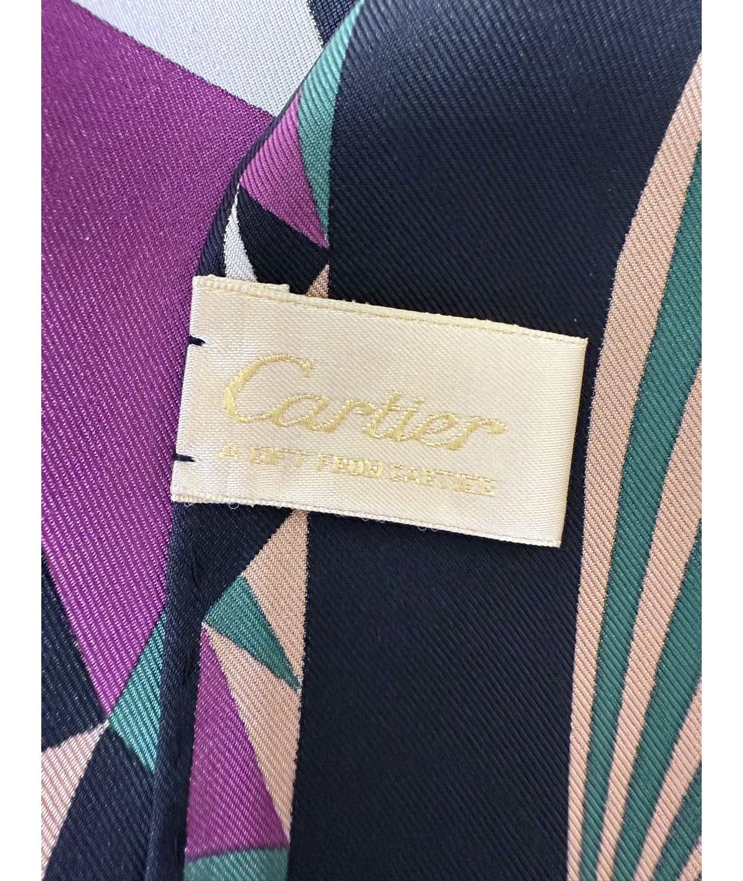 CARTIER Мульти шелковый платок, фото 4