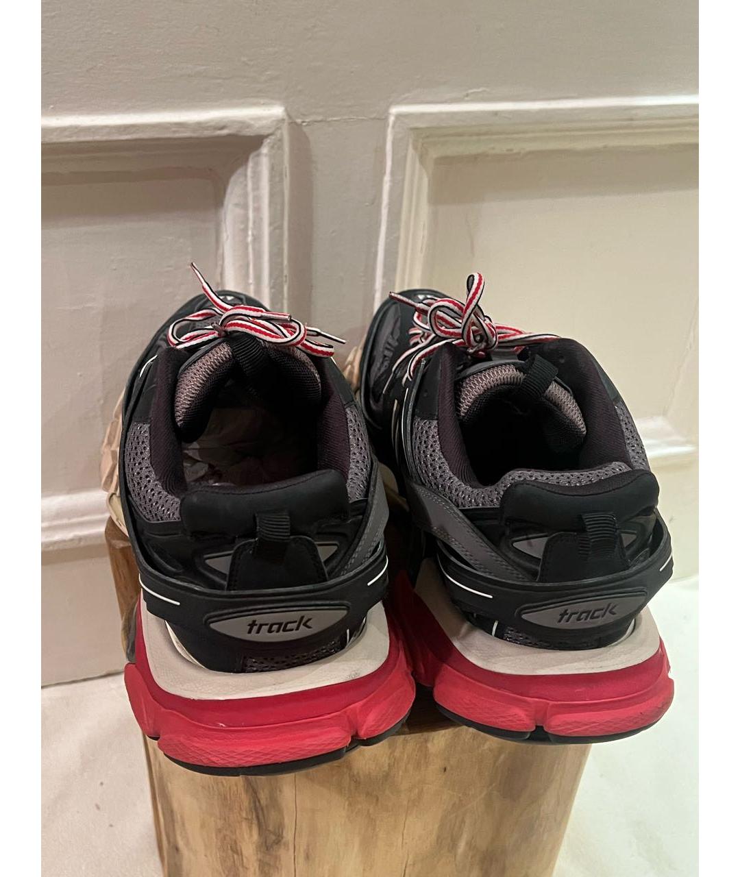 BALENCIAGA Черные текстильные низкие кроссовки / кеды, фото 4