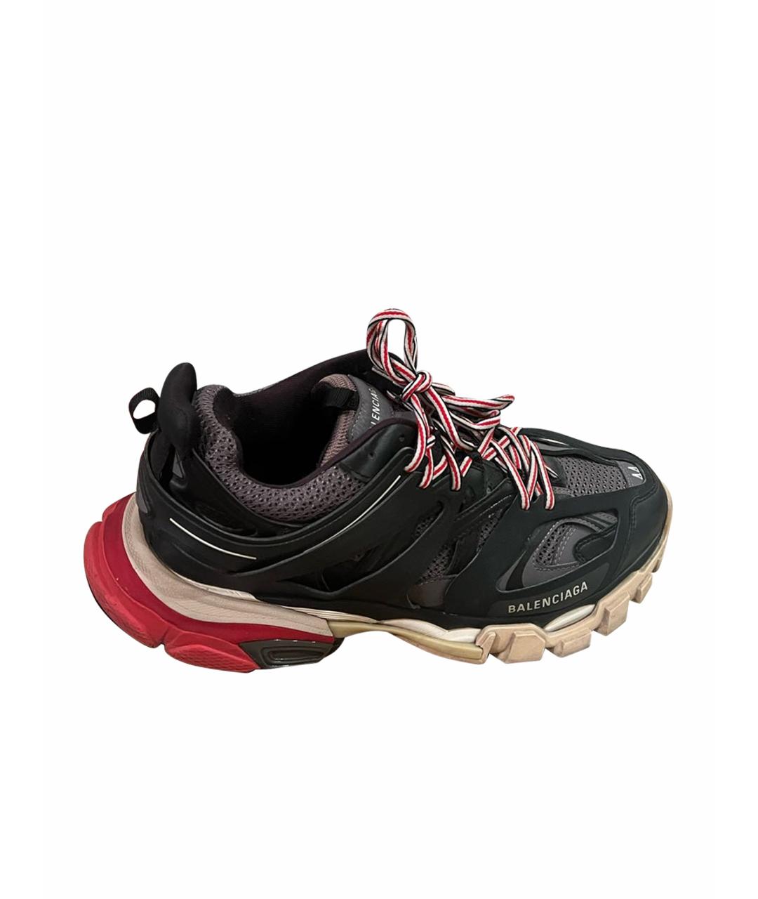 BALENCIAGA Черные текстильные низкие кроссовки / кеды, фото 1