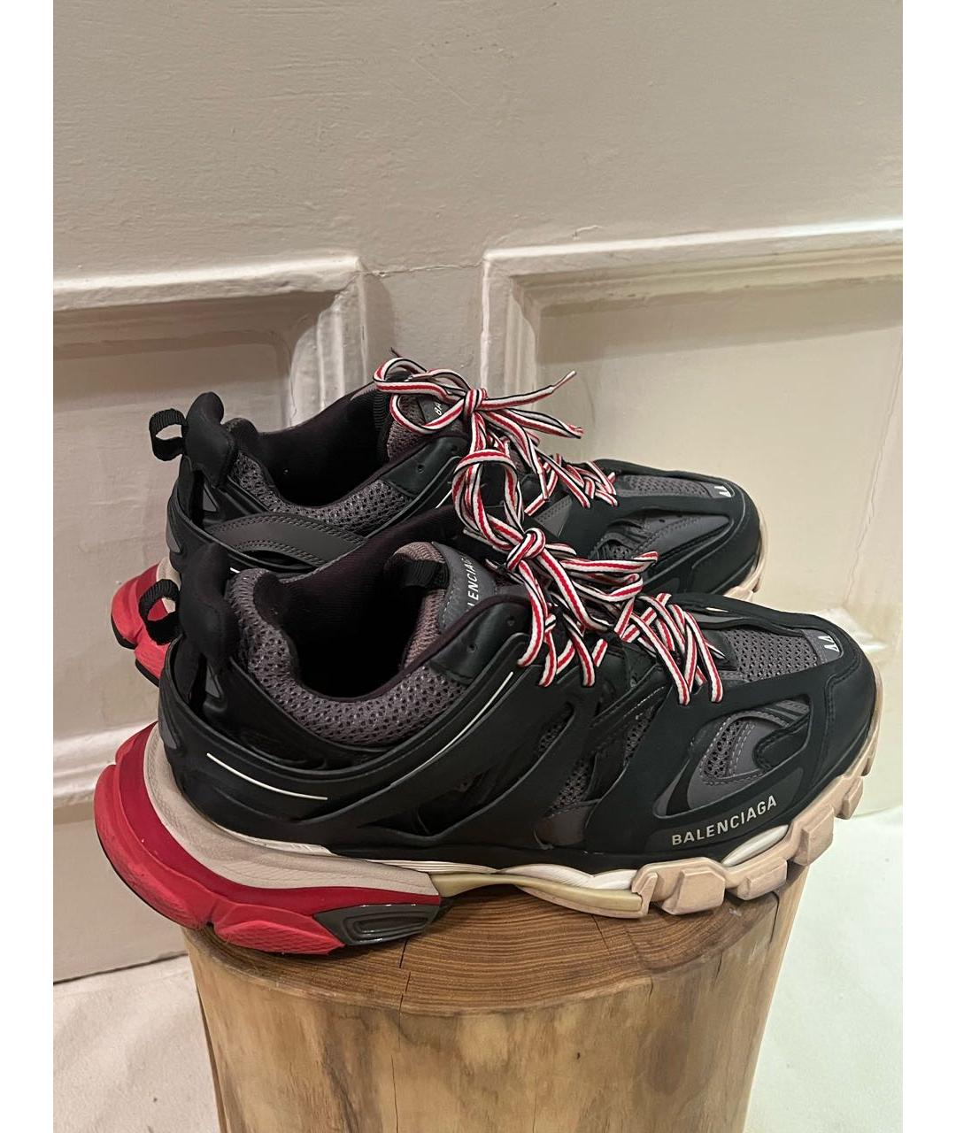 BALENCIAGA Черные текстильные низкие кроссовки / кеды, фото 6