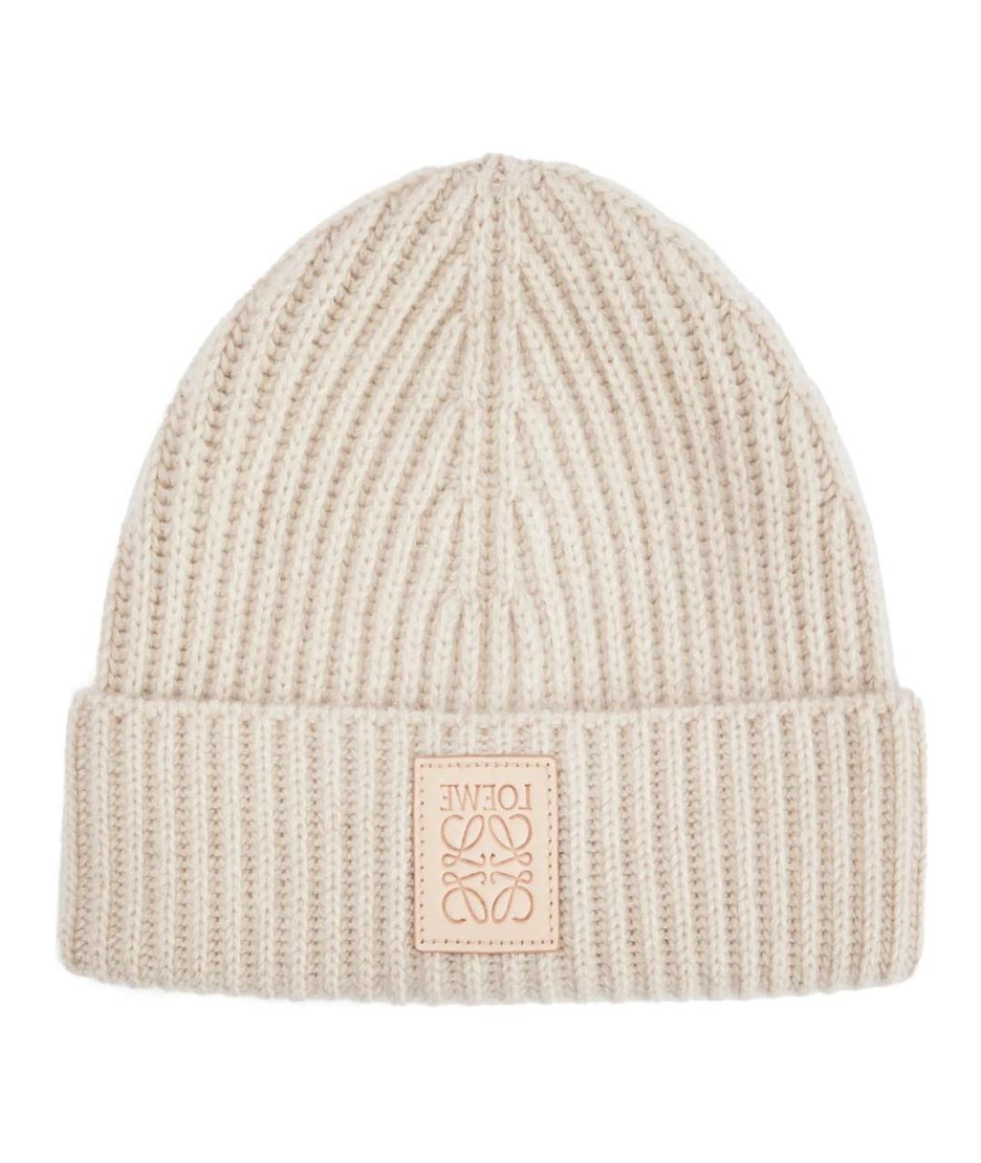 LOEWE Бежевая шапка, фото 2