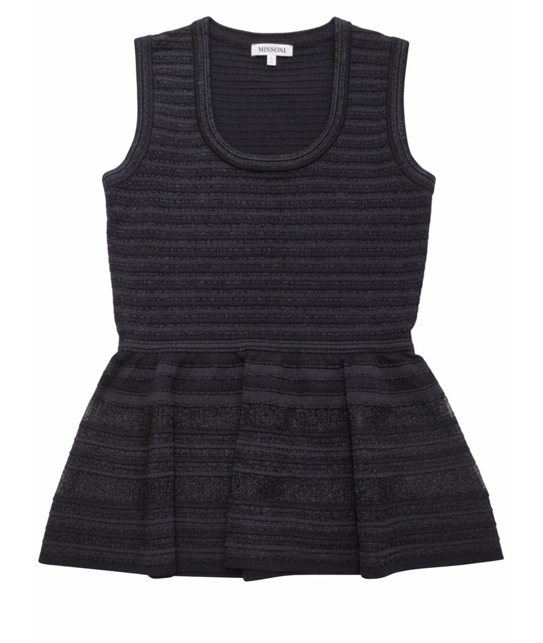 MISSONI Черный хлопковый джемпер / свитер, фото 1